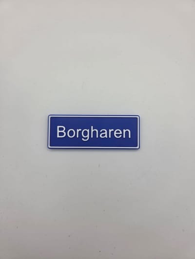 Koelkast Magneet plaatsnaam 8 X 3 CM Borgharen