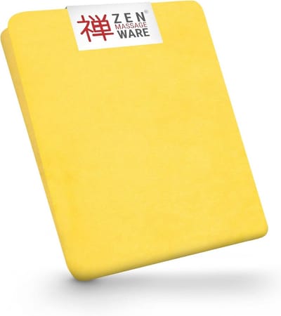 Tension Cover voor Massagestoelen - Zachte Badstof Fitted Sheet voor Cosmetische en Therapiedoeleinden - Wasbaar op 60° - Massage Accessoires (Geel)