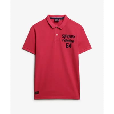 Superdry Applique Classic Fit Korte Mouw Poloshirt Roze L Man