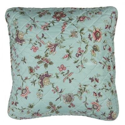 Deze kussenhoes 40x40cm heeft aan de voorkant een bloemenpatroon in patchwork. Aan de achterkant kan de hoes worden dicht gestrikt. Gemakkelijk te combineren kleuren. Wasbaar op 30 °C. Leuk om voor uzelf te kopen of om cadeau te geven.