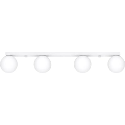 Sollux Lighting Plafondlamp Yoli - 14.5x88x12cm - G9 - wit - staal/glas