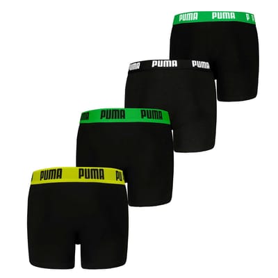 PUMA Boxershorts voor Kinderen - Biologisch Katoen Zachte Stretch, 4-pack