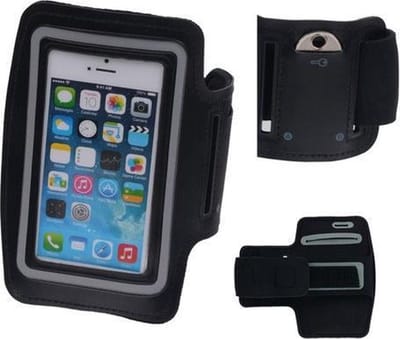 Bestcases.nl Universele Zwart Sport Armband Neopreen Small (3,8 t/m 4,3 inch)
