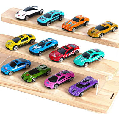 Voitures Catapultes Cool en Alliage 1:64 Jouets Voiture en Alliage Métallique 12 Pièces Mini Modèles Jouets Garçons Journée des Enfants Anniversaire Cadeaux de Noël