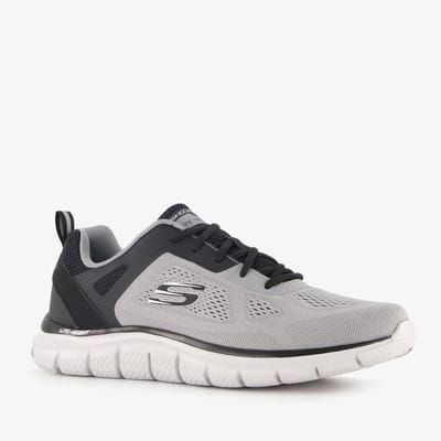 Skechers Track Ripkent heren sneakers grijs zwart