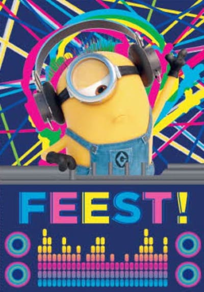 Hallmark - Uitnodigingen - Minions - 5 Dubbelzijdige Kaarten - Met Enveloppen - Feest - Kinderen -