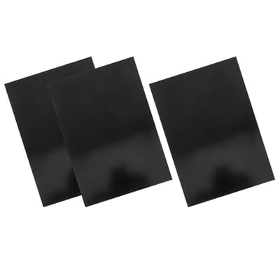 Aluminium Platen - Grafeerplaten Metaal - Bedrijfsreclame Maken - Krasbestendig Oppervlak - 30 x 20 cm - Zwart