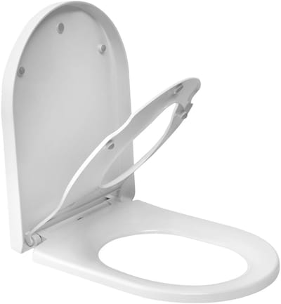 Wc bril - Potje peuter - Magnetische verkleiner voor kinderen - 2 in 1 wc bril - D-vormige toiletbril - Soft-close - Wit