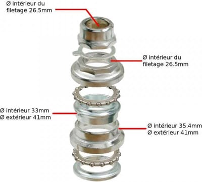 rms stuurlagerset voor piaggio 50 bravo erre 2 bromfiets 1975 tot 1981 564746 nieuw