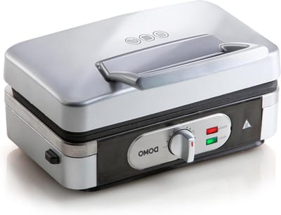 Apparaat 3-in-1 - Snackmaker Wafelijzer - Lekkere Snacks Maken - Verwisselbare Platen - 1 Liter - Zilver Zwart