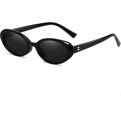 Lunettes de soleil ovales tendance pour femmes Vintage Petit cadre Lunettes de soleil d'été Mode Lunettes de conduite Marque pour dames