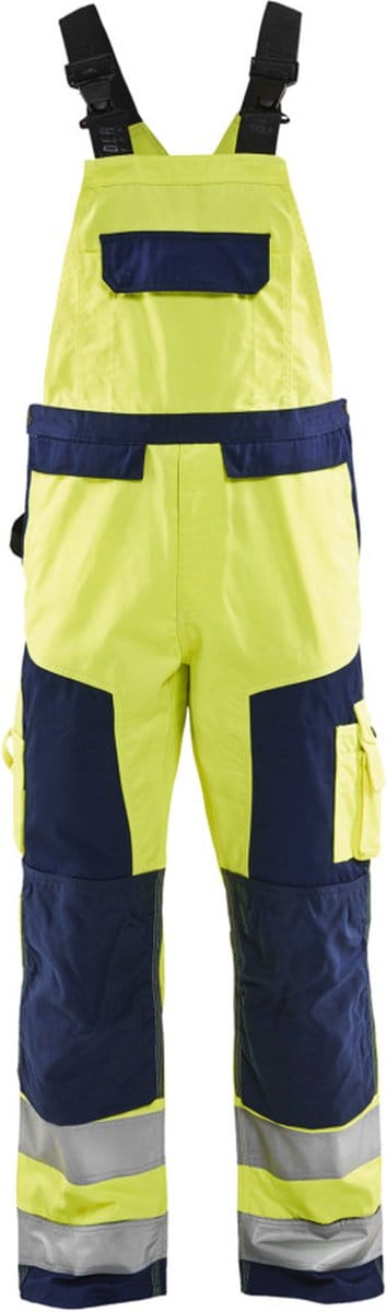 Blaklader Bretelbroek High Vis 2660-1811 - High Vis Geel/Marineblauw - C144