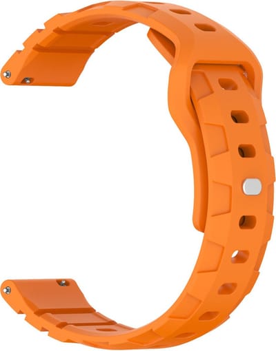Siliconen bandje - geschikt voor Garmin Venu 2s / 3s / 4 (41mm) / Vivoactive 4s / Forerunner 255s / 265s - Huawei Watch GT 5 Pro - 42mm / GT 6 / GT 5 / GT 4 - 41mm - oranje