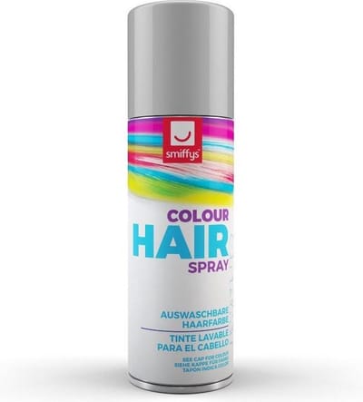Smiffys - Hair Colour Haarlak - Zilverkleurig