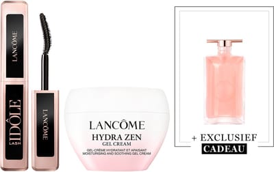 Lancôme Iconic Duo Mascara | Moisturizer + Cadeau - Lash Idôle Mini Mascara Zwart & Lancôme Hydra Zen Dagcrème + Idôle 5ml Cadeau