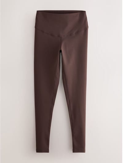 Next - Dames - Lange Dry Tech sportlegging met buikcorrectie en hoge taille - Bruin