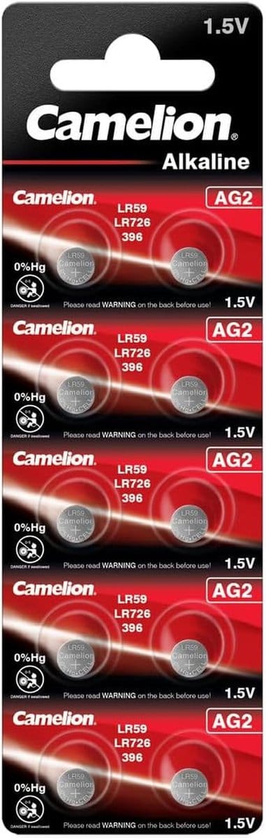 SnelShoppen - Alkaline Button Cells AG2 / G2 / LR726 / 397 / V397 / SR726W 1.5V - Pack van 10 - Ideaal voor Horloges, Speelgoed en Keukenapparatuur