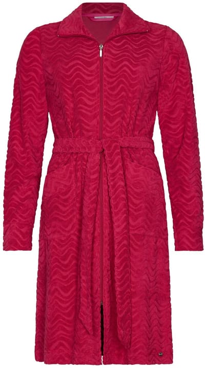 MyRebelle - Badjas - Palm Springs - Badstof - Donkerroze - Rits - Maat S