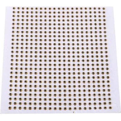 500pcs Yeux 3D Fly Tying Artisanat Yeux d'Appât de Pêche Pour Fabrication d'Appâts DIY (argent,5mm) 3mm or