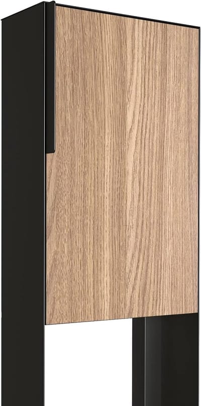 Staande Brievenbus - Postkast Buiten - Briefpost Ontvangen - Verborgen Weerbestendig Slot - 28.5x13x118 cm - Zwart Hout