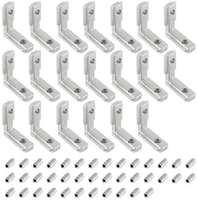 Aluminium Hoeken Profielen 2020 Groef 6 M5 T-Sleuf 90° L-Vorm Klemmen Binnenhoekverbinding