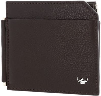 Golden Head Leren kaarthouder geldclip Capri Clip-Scheintasche 1960 Dunkelbraun donkerbruin