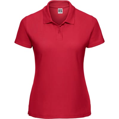 Russell Dames/Dames Klassiek Polycotton Poloshirt (Klassiek rood)