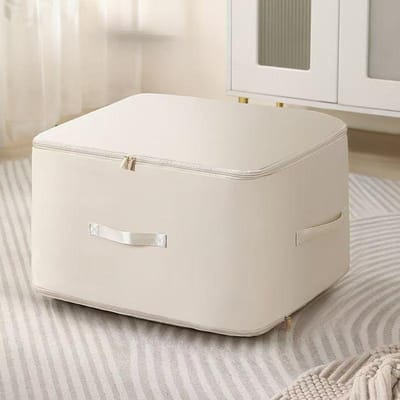 Zelfcompressie organizer dekbed opbergtas grote capaciteit zelfcompressie verhuis organizer tassen zware verhuistassen beige