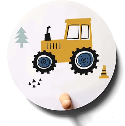 Kapstok Tractor-kinderkapstok-decoratie-voertuigen-kinderkamer-babykamer