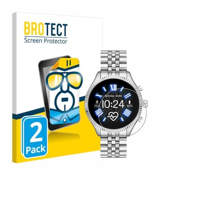 BROTECT - Screenprotector voor Michael Kors Access Lexington 2 - Folie Beschermfolie transparant 2 Stuks