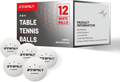 Pingpongballen - Tafeltennis ballen - Sport en Spel - Hoge Veerkracht ABS - 12 Stuks - Wit