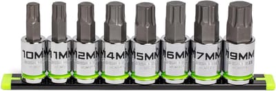 8-Delige Metrische Inbus Bit Set - 1/2" Aandrijving - S2 Staal