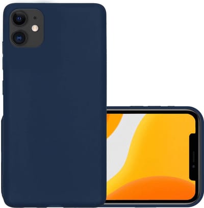 Hoesje - Geschikt voor Apple iPhone 11 - Sterk & Shockproof - Hoes Cover - Siliconen Case - Donkerblauw