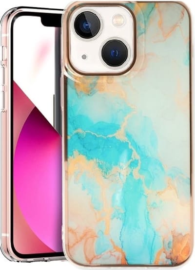 Geschikt voor iPhone 15 Plus-14 Plus – CaseMania-Marmer Backcover