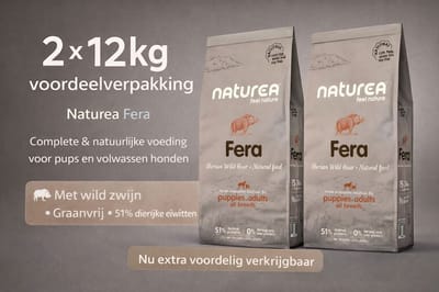 Naturea Naturals Fera Wild Boar 2x 12 kg Voordeelverpakking - Hond