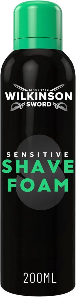 Gevoelig Scheerschuim - Zachte Formule - Comfortabel Scheren - Dermatologisch Getest - 200 ml