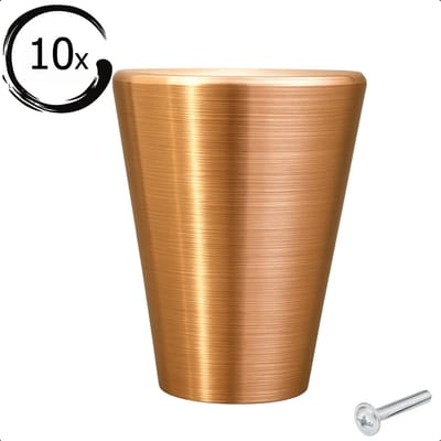 10X Meubelknop Akron Ø19mm Goud - Knoppen voor keukenkast - deurknopjes - Meubelknoppen / Kastknoppen Goud