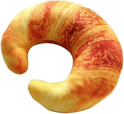 DD® Croissant Knuffel - Kmuffel - Croissant - 40x30x1cm - Lichtbruin