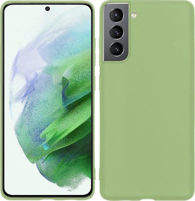 Hoesje Geschikt voor Samsung Galaxy S21 - Sterk & Shockproof - Hoes Cover - Siliconen Case - Groen