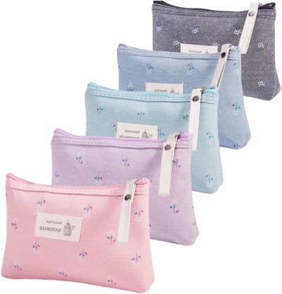 Kleine Cosmetica Tas Set van 5 Stuks voor Handtas, Toilettas, Make-up en Verzorging, Waterdicht en Praktisch voor Vrouwen