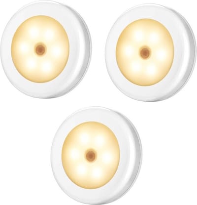 TechU™ 3 Stuks Intelligente Lamp met Sensor – Automatisch aan en uit – Nachtlamp & Gang Lamp – 8*8 cm – Warm Wit Licht