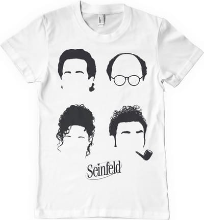 Seinfeld Heren Tshirt -2XL- Characters Wit