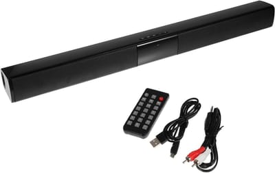 Draadloze Speaker - Geluidbox TV - Muziek Luisteren - Hi-Fi Geluidskwaliteit - 55 cm Lengte - Zwart
