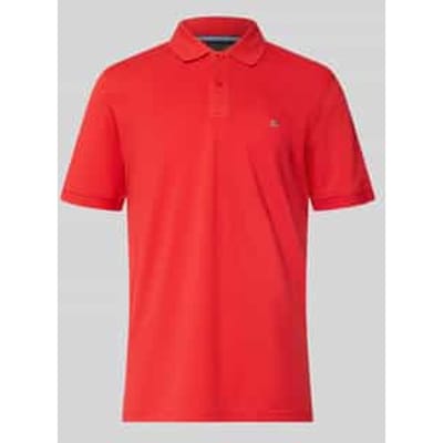 regular fit poloshirt met stitching