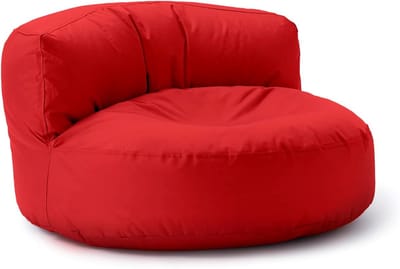 LUMALAND Beanbag Lounge: Zitzak voor uw goedgevulde sit-in | Ontdek modern, knuffelbaar design & relax in stijl in- & outdoor I Met aanpasbare EPS vulling | 90 x 50 cm