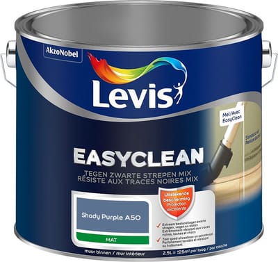 Levis - Easyclean Tegen Zwarte Strepen Mix - Shady Purple A50 - Mengverf - 2,5 L