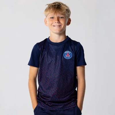 PSG Voetbalshirt Kids - Maat 116 t/m 164 - Voetbalshirts Kinderen - Jongens & Meisjes - Sportshirts - Blauw - Paris Saint-Germain