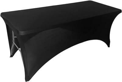Hoes Massagetafel - Stretch Spandex - Salon Comfort - Doordacht Ontwerp - 183x76x74 cm - Zwart