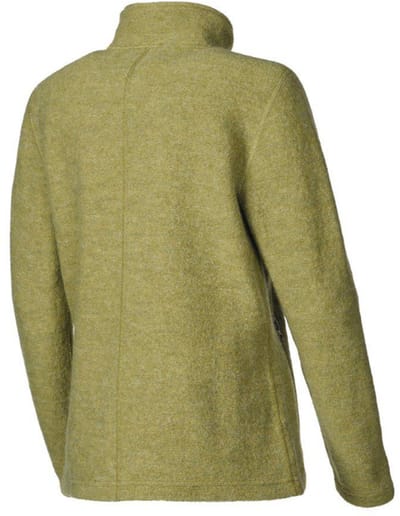 Ivanhoe dames wollen full-zip vest Beata Golden Lime - Groen
