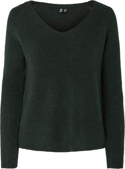 PIECES - PCELLEN LS V-NECK KNIT NOOS BC - Dames - Gebreide truien